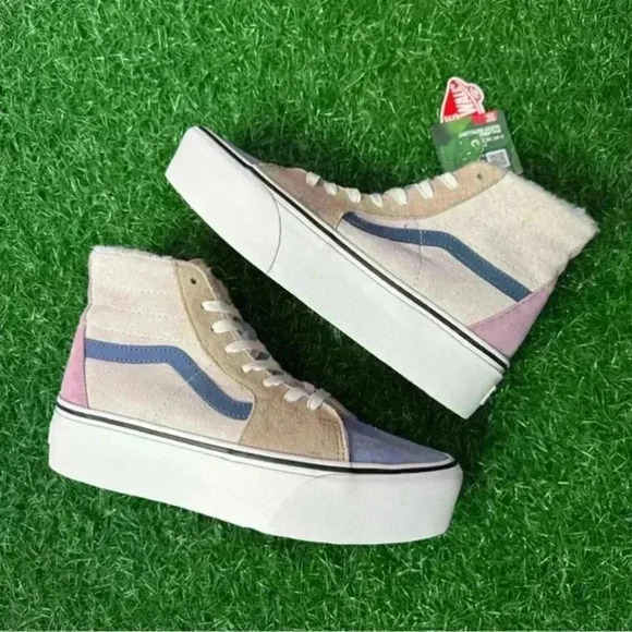 Vans Sk8 Hi Tapered Pastel Sherpa - Picture 4 of 9